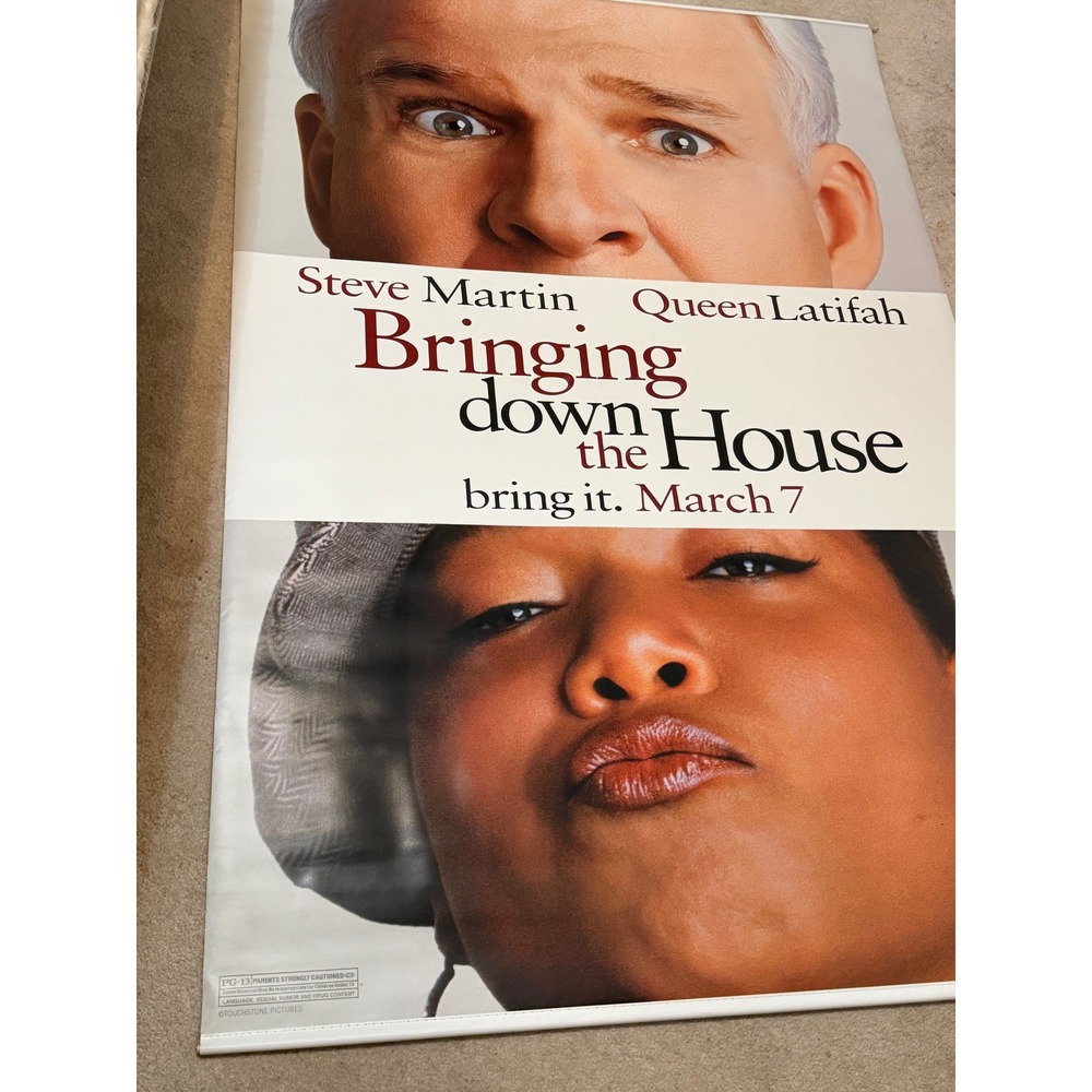 Bringing Down the House Movie Poster Banner Steve Martin Queen Latifah 2003 Larg